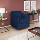 Kit 02 Poltronas Decorativas Catar Suede -  Doce Sonho Móveis