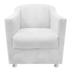 Kit 02 Poltronas Decorativas Catar Suede Branco - Amarena Móv