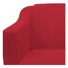 Kit 02 Poltronas Decorativas Catar Suede Vermelho - Amarena M