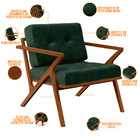 Kit 02 Poltronas Decorativas Com Cintas De Corano Laís B04 Fa