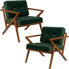 Kit 02 Poltronas Decorativas Com Cintas De Corano Laís B04 Fa