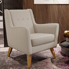 Kit 02 Poltronas Decorativas Com Pés De Madeira Taroba D02 Li