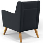 Kit 02 Poltronas Decorativas Com Pés De Madeira Taroba D02 Li