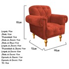 Kit 02 Poltronas Decorativas Dani Suede Terracota - Amarena M