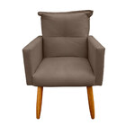 Kit 02 Poltronas Decorativas Dora Para Sala E Quarto Pés Pali