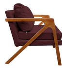 Kit 02 Poltronas Decorativas Elizabeth E01 Base Madeira Coran