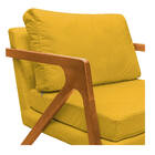 Kit 02 Poltronas Decorativas Elizabeth E01 Base Madeira Coran