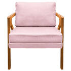 Kit 02 Poltronas Decorativas Elizabeth E01 Base Madeira Coran