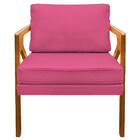 Kit 02 Poltronas Decorativas Elizabeth E01 Base Madeira Coran