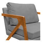 Kit 02 Poltronas Decorativas Elizabeth E01 Base Madeira Coran