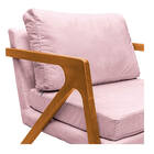 Kit 02 Poltronas Decorativas Elizabeth E01 Base Madeira Coran