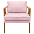 Kit 02 Poltronas Decorativas Elizabeth E01 Base Madeira Coran