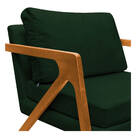 Kit 02 Poltronas Decorativas Elizabeth E01 Base Madeira Suede