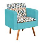 Kit 02 Poltronas Decorativas Emília Estampado Triangulo D87 c