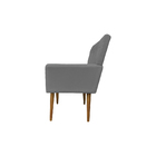 Kit 02 Poltronas Decorativas Emillia Com Pés Palito Suede Cin