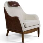 Kit 02 Poltronas Decorativas Fixa Base De Madeira Selena D02