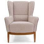 Kit 02 Poltronas Decorativas Fixa Base Milena D02 Jacar Algod