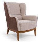 Kit 02 Poltronas Decorativas Fixa Base Milena D02 Jacar Algod