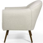 Kit 02 Poltronas Decorativas Fixa Com Pés Palito Nina D02 Lin