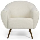 Kit 02 Poltronas Decorativas Fixa Com Pés Palito Nina D02 Lin