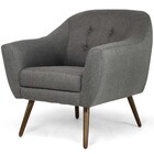 Kit 02 Poltronas Decorativas Fixa Com Pés Palitos Mily D02 Li