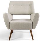 Kit 02 Poltronas Decorativas Fixa Pés Palito Melli D02 Rústic