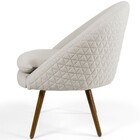 Kit 02 Poltronas Decorativas Fixa Pés Palito Rafa D02 Tressê