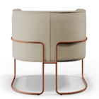 Kit 02 Poltronas Decorativas Fixas Base De Aço Cobre Betina D