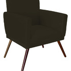 Kit 02 Poltronas Decorativas Gênesis Para Sala E Quarto Pés P