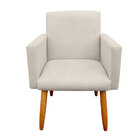 Kit 02 Poltronas Decorativas Gênesis Para Sala E Quarto Pés P