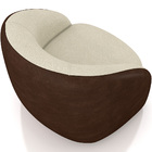 Kit 02 Poltronas Decorativas Giratória Angelina M03 Couríssim