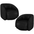 Kit 02 Poltronas Decorativas Giratória Angelina M03 Couríssim