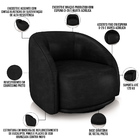 Kit 02 Poltronas Decorativas Giratória Angelina M03 Couríssim