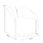 Kit 02 Poltronas Decorativas Giratória Angelina M03 Veludo Ro