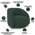 Kit 02 Poltronas Decorativas Giratória Angelina M03 Veludo Ve