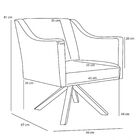 Kit 02 Poltronas Decorativas Giratória Base Giromad Beta Velu