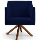 Kit 02 Poltronas Decorativas Giratória Base Giromad Lila D02