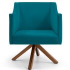 Kit 02 Poltronas Decorativas Giratória Base Giromad Lila D02