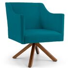 Kit 02 Poltronas Decorativas Giratória Base Giromad Lila D02