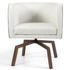 Kit 02 Poltronas Decorativas Giratória Base Ka Betina D02 Lin