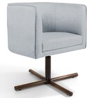 Kit 02 Poltronas Decorativas Giratória Base X Betina D02 Linh