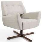 Kit 02 Poltronas Decorativas Giratória Base X Melli D02 Algod