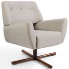 Kit 02 Poltronas Decorativas Giratória Base X Melli D02 Rústi