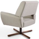 Kit 02 Poltronas Decorativas Giratória Base X Melli D02 Rústi