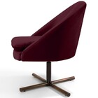 Kit 02 Poltronas Decorativas Giratória Base X Rafa D02 Veludo