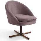 Kit 02 Poltronas Decorativas Giratória Base X Rafa D02 Veludo