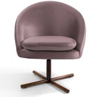 Kit 02 Poltronas Decorativas Giratória Base X Rafa D02 Veludo