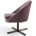 Kit 02 Poltronas Decorativas Giratória Base X Rafa D02 Veludo