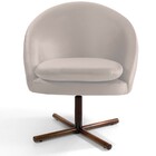 Kit 02 Poltronas Decorativas Giratória Base X Rafa D02 Veludo