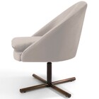 Kit 02 Poltronas Decorativas Giratória Base X Rafa D02 Veludo